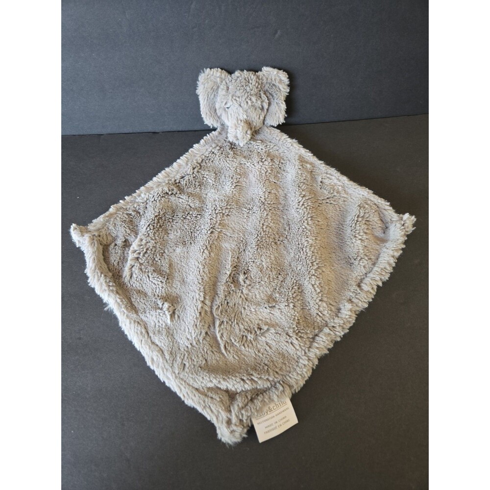 Restoration Hardware Baby & Child Grey Elephant Security Blanket Plush Lovey